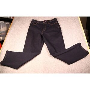 Gloria Vanderbilt Amanda High Rise Tapered Jeans Dark Wash Indigo Blue Size 18